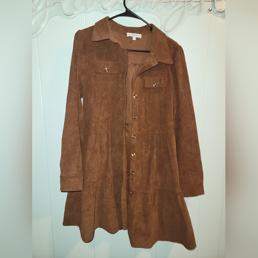 Corduroy Rust Dress